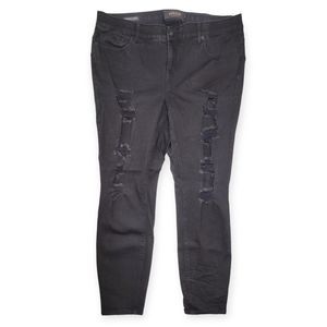 Torrid Bombshell Skinny Premium Stretch High-Rise Destructed Jean 20R